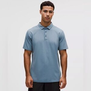 NWT- Lululemon Evolution Short-Sleeve Polo in steel blue